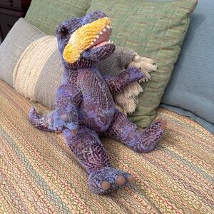 Build A Bear Plush T-Rex Dinosaur Dino Purple Gray Scaly Dino
